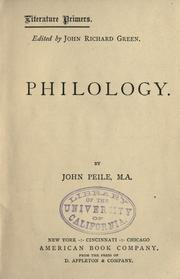 Cover of: Philology