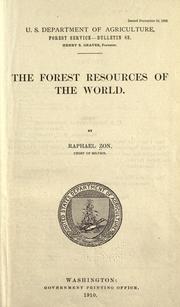 Cover of: The forest resources of the world.
