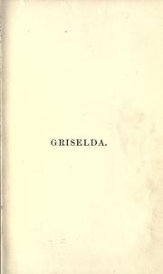 Cover of: Griselda, a tragedy by Edwin Arnold
