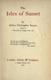 Cover of: The Isles of Sunset.