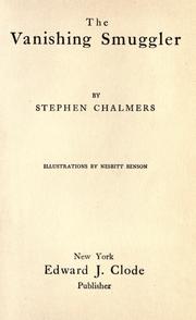 The vanishing smuggler by Stephen Chalmers