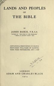 Cover of: Lands and peoples of the Bible