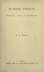 Cover of: Number twenty: fables and fantasies