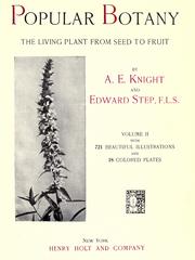 Cover of: Popular botany: the living plant from seed to fruit