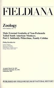 Cover of: Male external genitalia of non-prehensile tailed South American monkeys. by Philip Hershkovitz