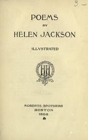 Cover of: Poems. by Helen Hunt Jackson