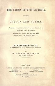Cover of: Hymenoptera ... by Charles Thomas Bingham