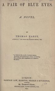 Cover of: A pair of blue eyes by Thomas Hardy