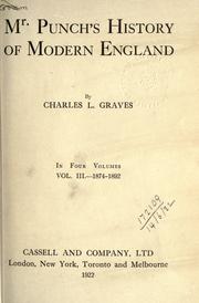Cover of: Mr. Punch's history of modern England by Charles L. Graves