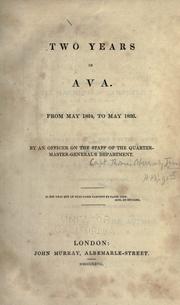 Cover of: Two years in Ava.: From May 1824, to May 1826.