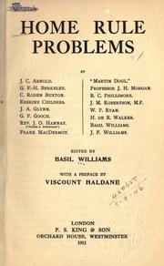 Cover of: Home rule problems