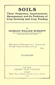 Cover of: Soils by Burkett, Charles William