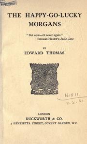 Cover of: The happy-go-lucky Morgans. by Edward Thomas