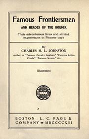 Cover of: Famous frontiersmen and heroes of the border