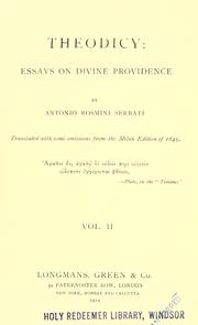 Cover of: Theodicy : essays on divine providence