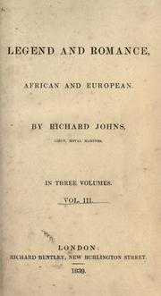 Cover of: Legend and romance, African and European