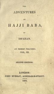 Cover of: The adventures of Hajji Baba, of Ispahan by James Justinian Morier