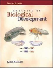 Cover of: Analysis of Biological Development