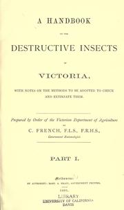 Cover of: A handbook of the destructive insects of Victoria by Victoria. Dept. of Agriculture.