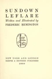 Cover of: Sundown Leflare by Frederic Remington