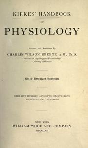 Cover of: Kirkes' handbook of physiology by William Senhouse Kirkes