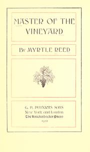 Cover of: Master of the vineyard