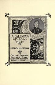 Cover of: A  calendar of sonnets