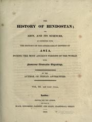 Cover of: The history of Hindostan