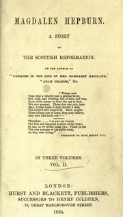 Cover of: Magdalen Hepburn: a story of the Scottish reformation