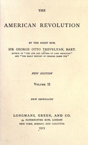 Cover of: The American revolution by George Otto Trevelyan