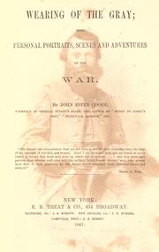 Cover of: Wearing of the gray by Cooke, John Esten