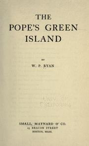 Cover of: The pope's green island