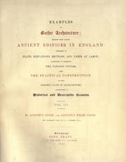 Cover of: Examples of Gothic architecture by Augustus Pugin