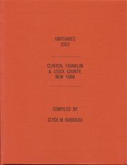 Cover of: Obituaries 2003, Clinton, Franklin & Essex County, New York