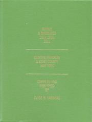 Cover of: Births & marriages, 1999, 2000, 2001, Clinton, Franklin & Essex County, New York