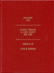 Cover of: Obituaries 2000, Clinton, Franklin & Essex County, New York