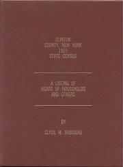 Cover of: Clinton County, New York 1925 state census: a listing of heads of households and others