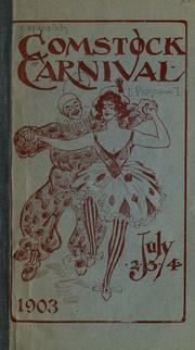 Cover of: Comstock Carnival, July 2, 3, 4, 1903. by Comstock Carnival
