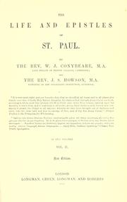 The life and epistles of St. Paul by William John Conybeare, J. S. Howson