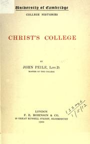 Christ's college by John Peile