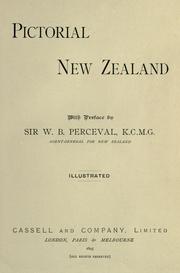 Cover of: Pictorial New Zealand by [by E.E. Morris and others] With preface by W.B. Perceval. Illustrated.