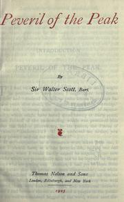Cover of: Peveril of the peak. by Sir Walter Scott