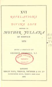 Cover of: Revelations of divine love by Julian of Norwich
