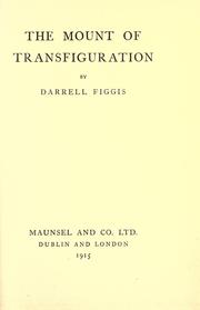 Cover of: mount of transfiguration.