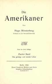 Die Amerikaner by Hugo Münsterberg