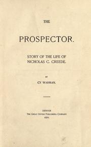 Cover of: The  prospector by Cy Warman