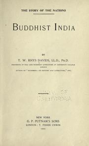 Buddhist India by Thomas William Rhys Davids