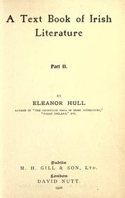 A text book of Irish literature by Eleanor Hull