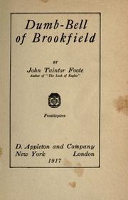 Cover of: Dumb-bell of Brookfield