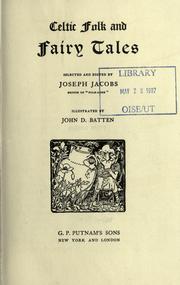 Cover of: Celtic fairy tales by Joseph Jacobs